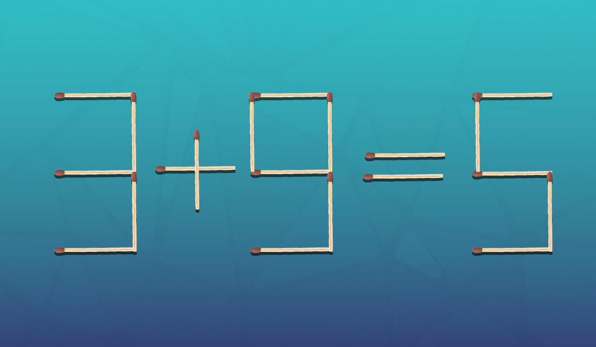 Care meci trebuie mutat pentru ca egalitatea să fie corectă: un puzzle pentru genii