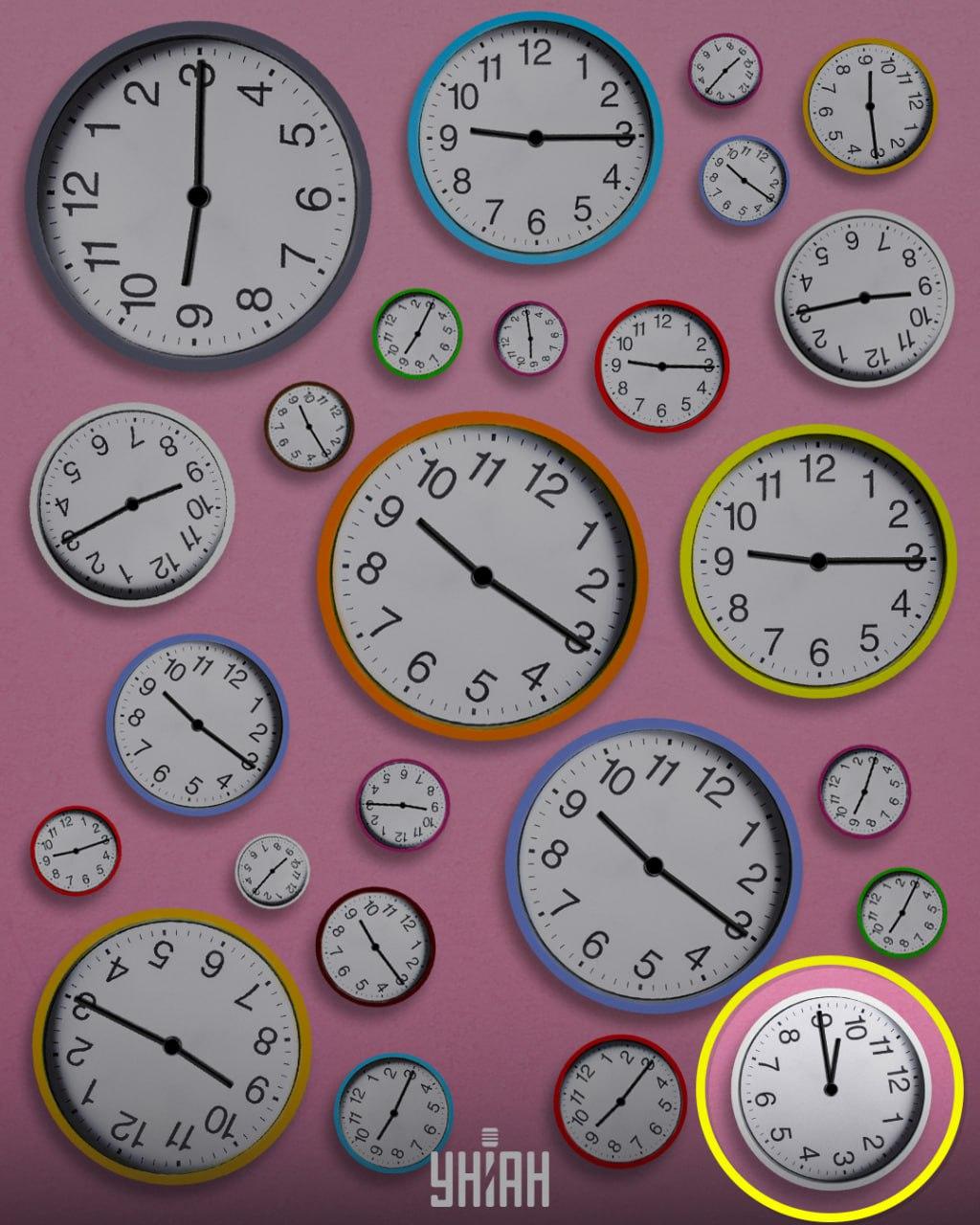 Ceasurile ciudate, care se grăbeau, au fost numite ciudate / colaj Moje