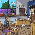 Profesorul a pierdut un obiect important, trebuie să îl găsești