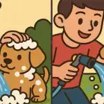 Test IQ: găsiți 3 diferențe în imaginea unui băiat și a unui câine în 31 s Test IQ: găsiți 3 diferențe în imaginea unui băiat și