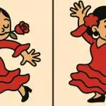 Test IQ: găsiți 3 diferențe într-o imagine a unei dansatoare