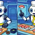 Test IQ: trebuie să găsiți 3 diferențe într-o imagine a unui robot sushi în 23 de secunde Test IQ: trebuie să găsiți 3 diferențe într-o imagine a