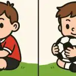 Test Super IQ: găsiți 3 diferențe într-o imagine a unui băiat cu o minge în 49 s Test Super IQ: găsiți 3 diferențe într-o imagine a unui