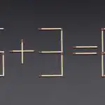 Un puzzle foarte dificil: trebuie să muți un singur băț de chibrit Un puzzle foarte dificil: trebuie să muți un singur băț